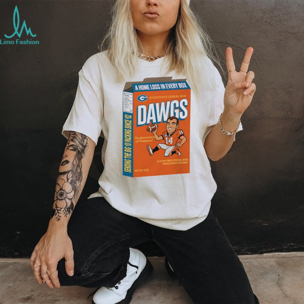 Georgia Bulldogs Stocktons Cereal Box Dawgs illustrated shirt