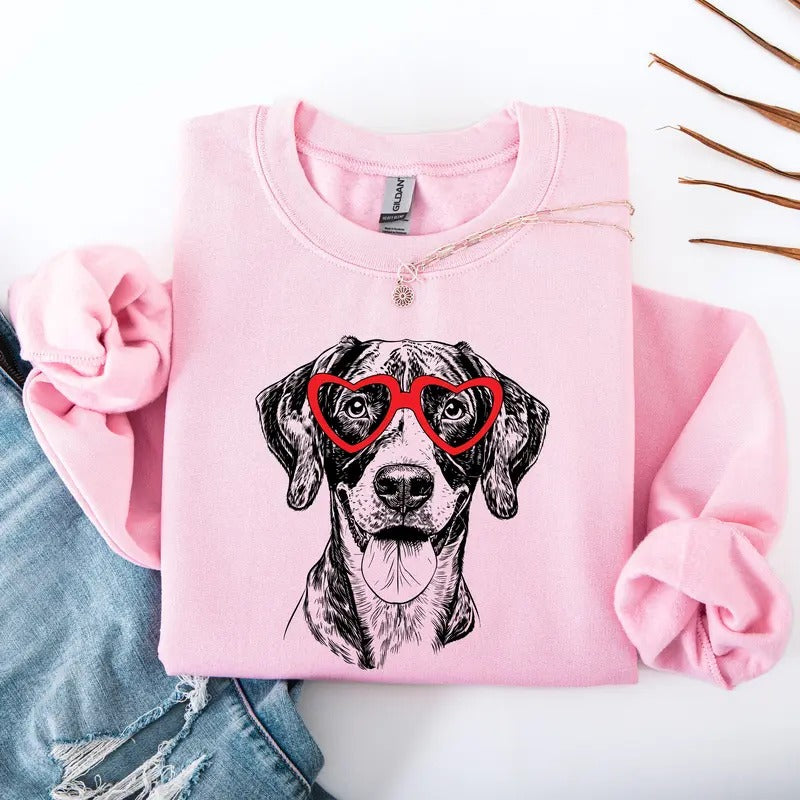 German Shorthaired, Dog Lover Apparel, Pet, Dog Breed, Cute Sweatshirt, Crew Neck, Women's, Crewneck T-Shirts, Hoodie