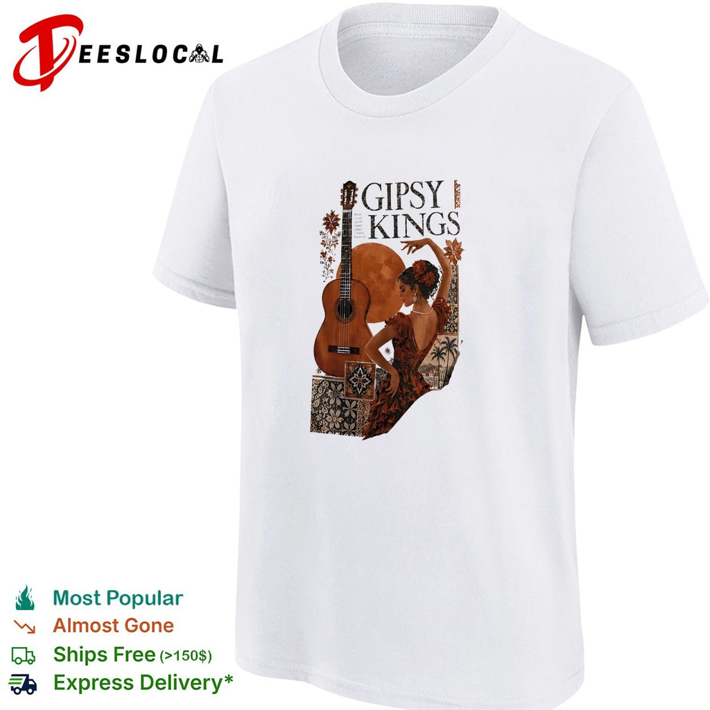 Gipsy Kings flamenco dancer acoustic guitar shirt