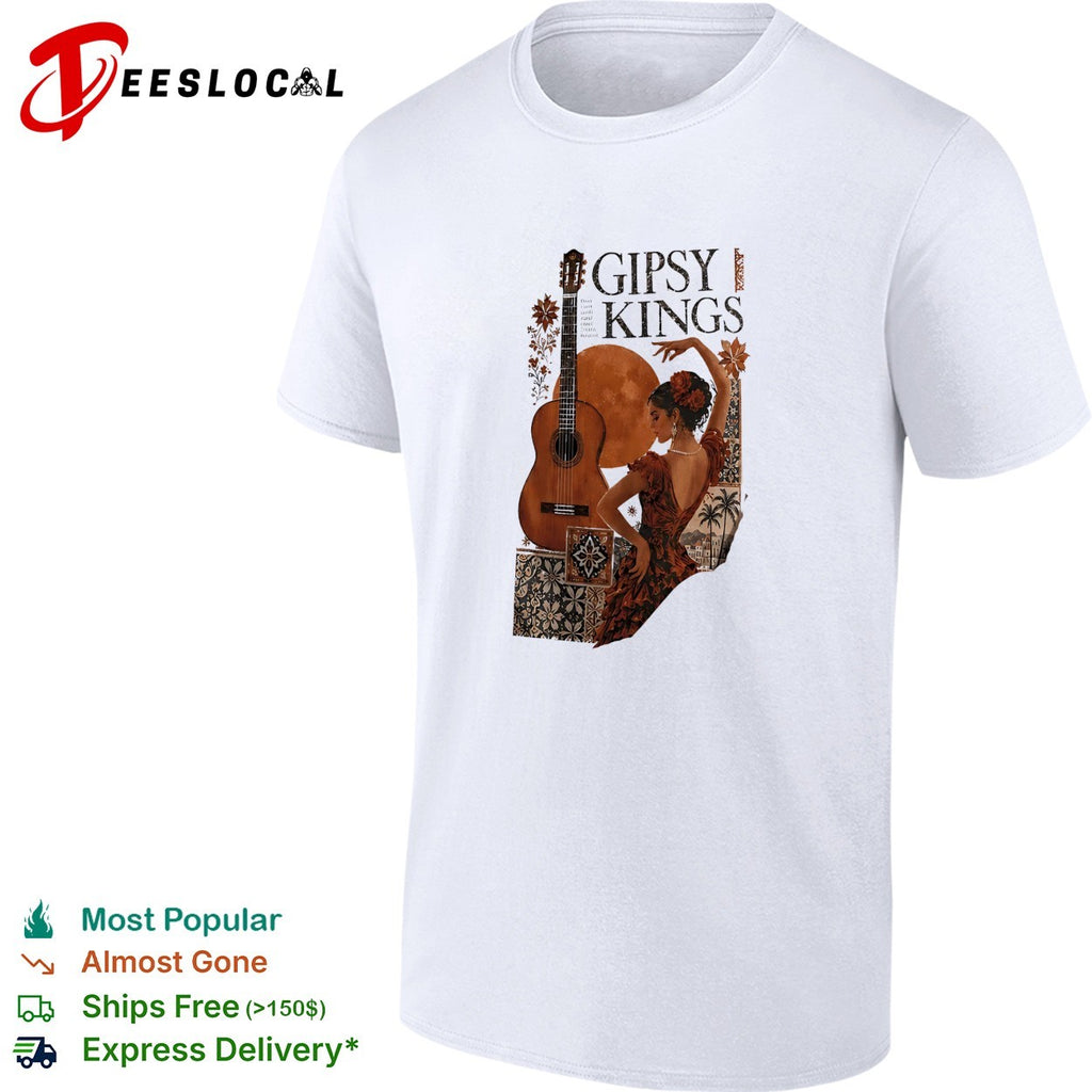 Gipsy Kings flamenco dancer acoustic guitar shirt