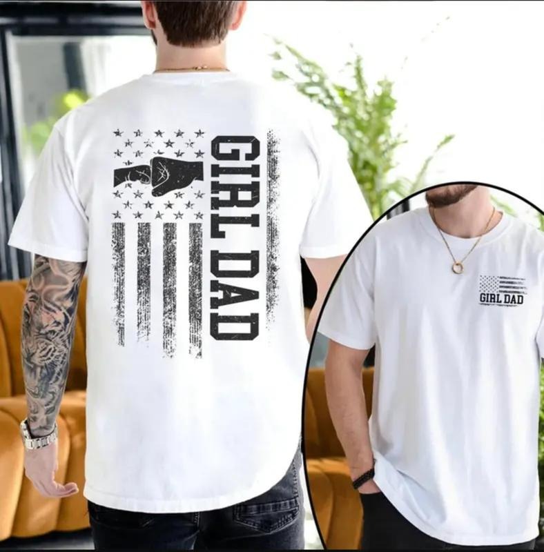 Girl Dad Proud Dad of Girl TShirt, Father's Day Gift