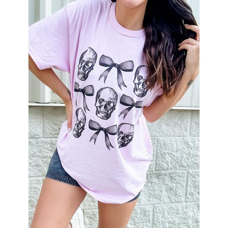 Girly Skulls Graphic Tee Hoodie, Sweatshirt | PodTeesHub.com