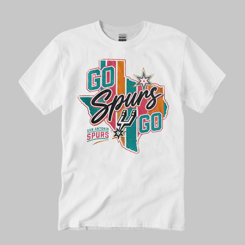Go Spurs Go San Antonio Retro Game Day Shirt