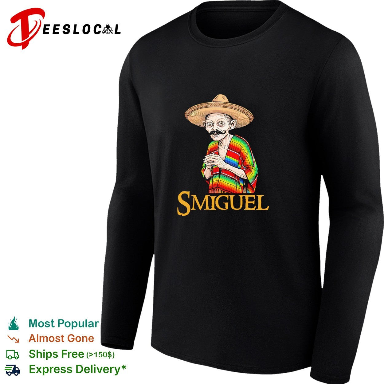 Goblin wearing Smiguel sombrero poncho shirt