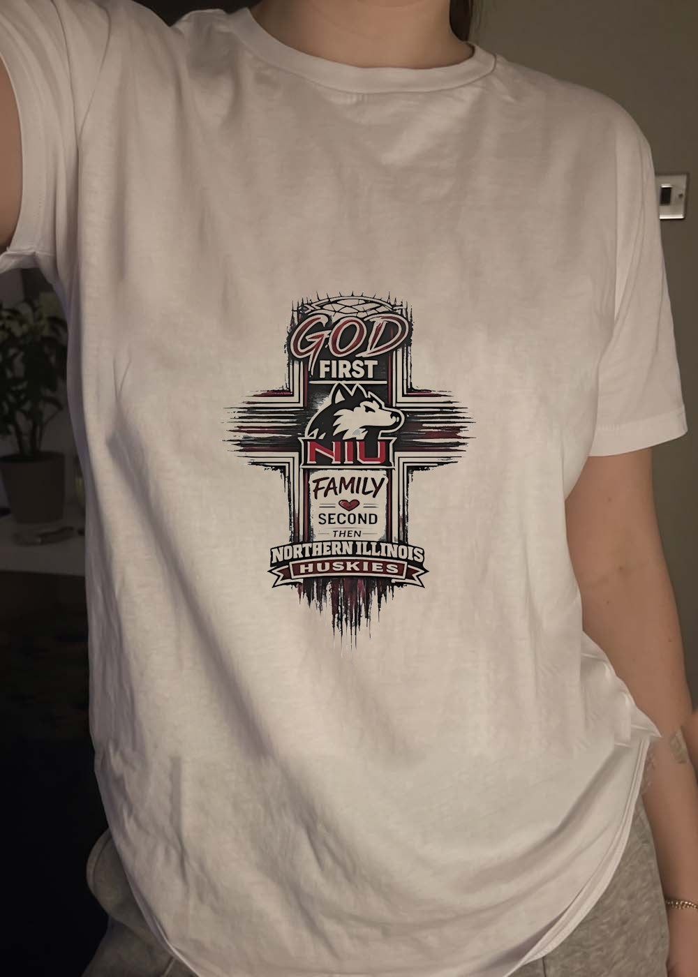 God First Family Second Northern Illinois Huskies NIU Shirt