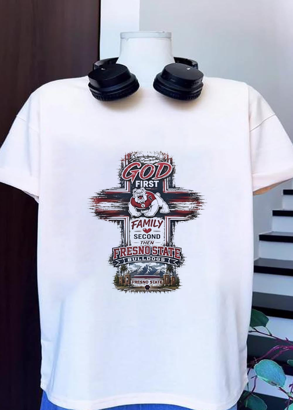 God First Family Second Then Fresno State Bulldogs Shirt