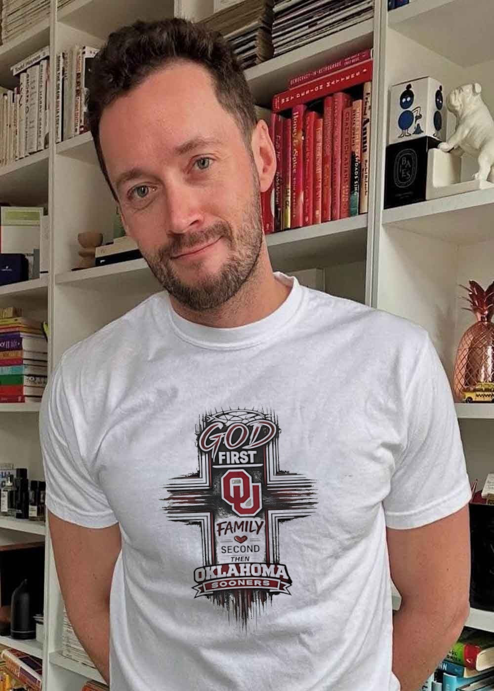 God First Family Second Then Oklahoma Sooners OU Team Shirt