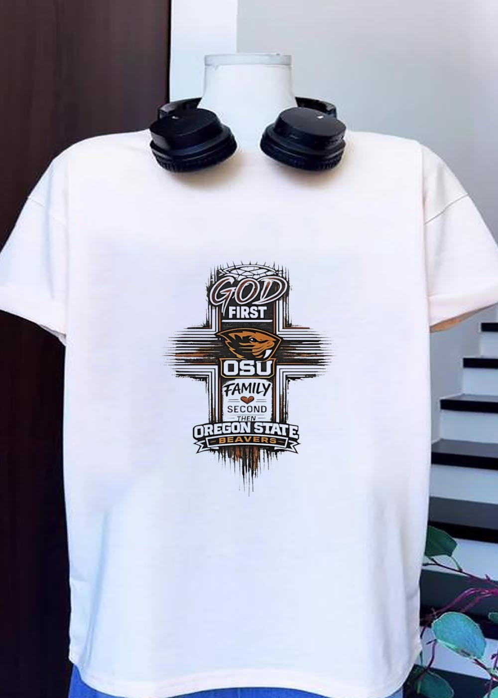 God First Osu Family Second Then Oregon State Beavers T-Shirt