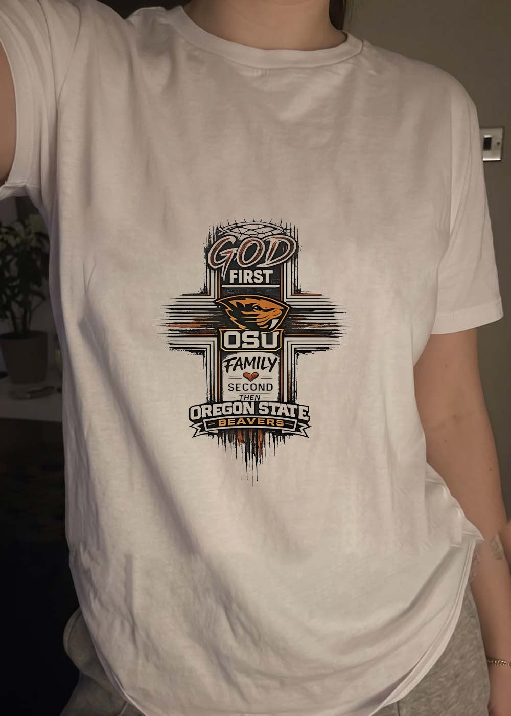God First Osu Family Second Then Oregon State Beavers T-Shirt
