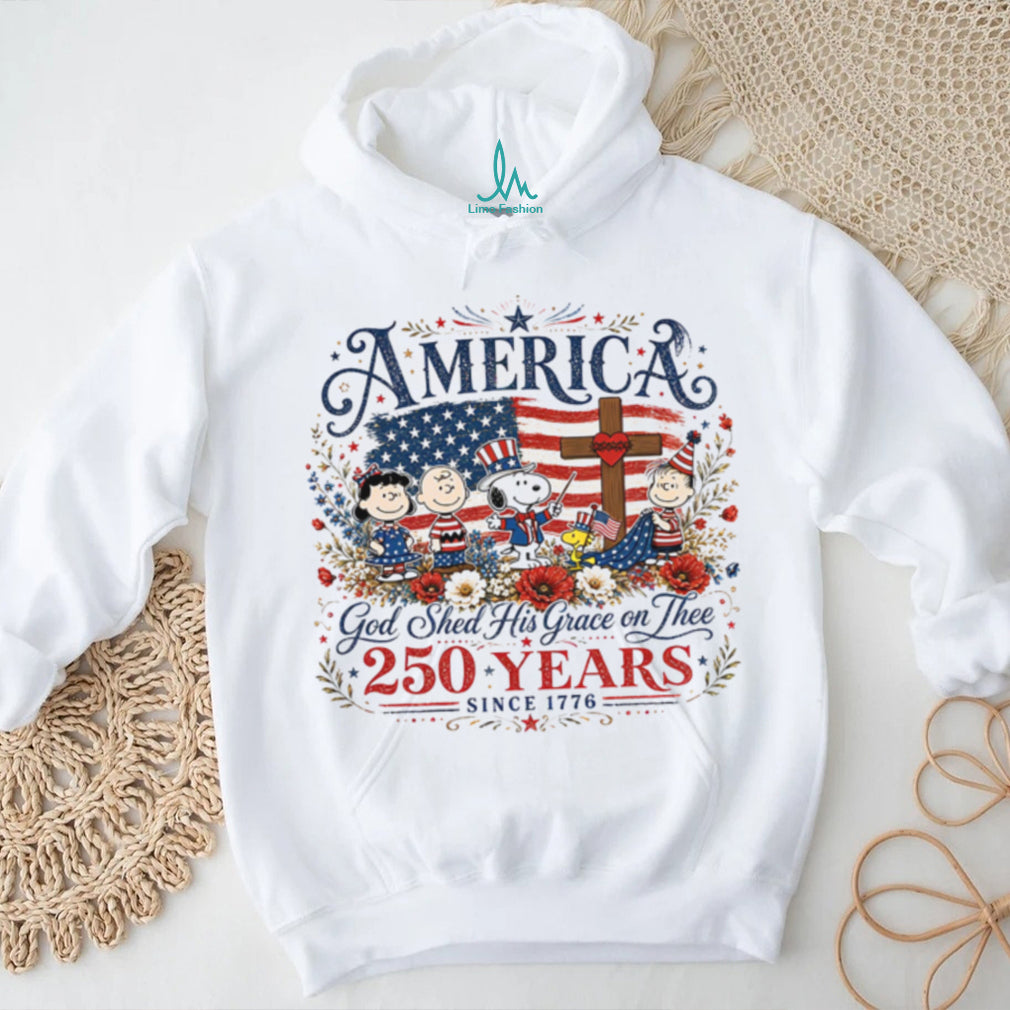 God Shed His Grace America 250 Years Christian Patriotic Shirt