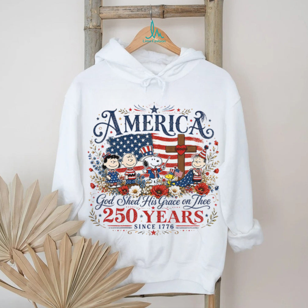 God Shed His Grace America 250 Years Christian Patriotic Shirt