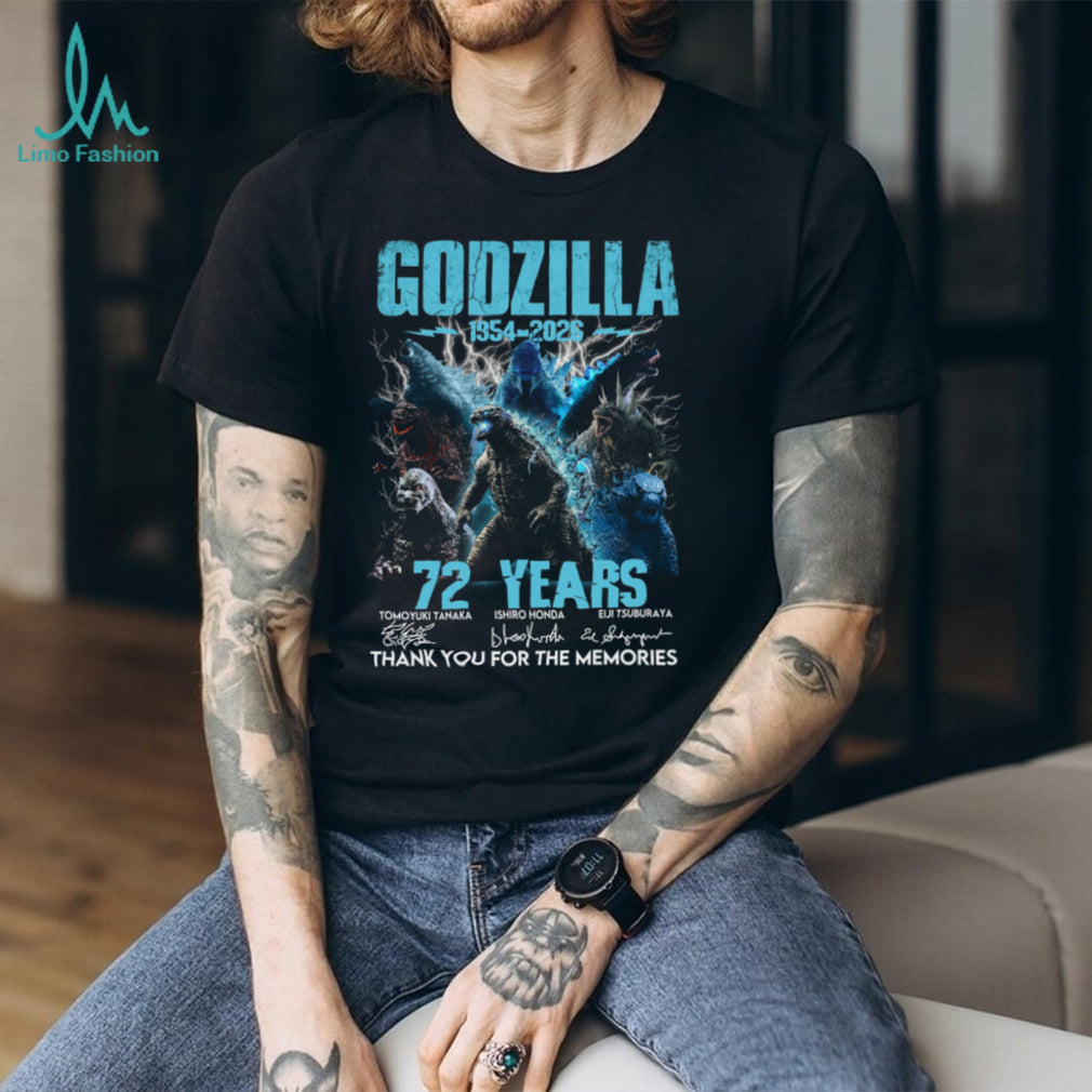 Godzilla 72 Years 1954 2026 Kaiju Movie Anniversary Vintage Unisex Shirt