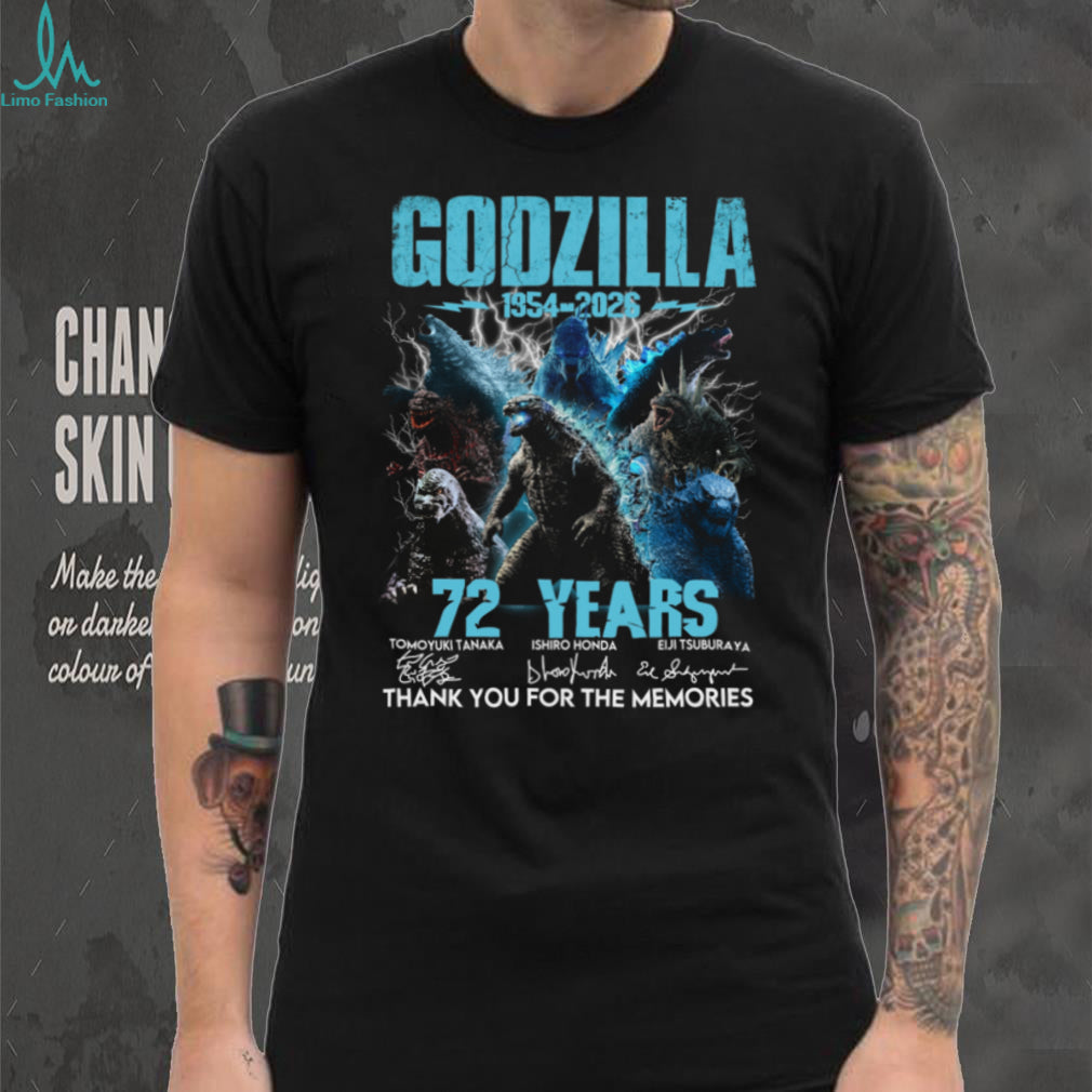 Godzilla 72 Years 1954 2026 Kaiju Movie Anniversary Vintage Unisex Shirt