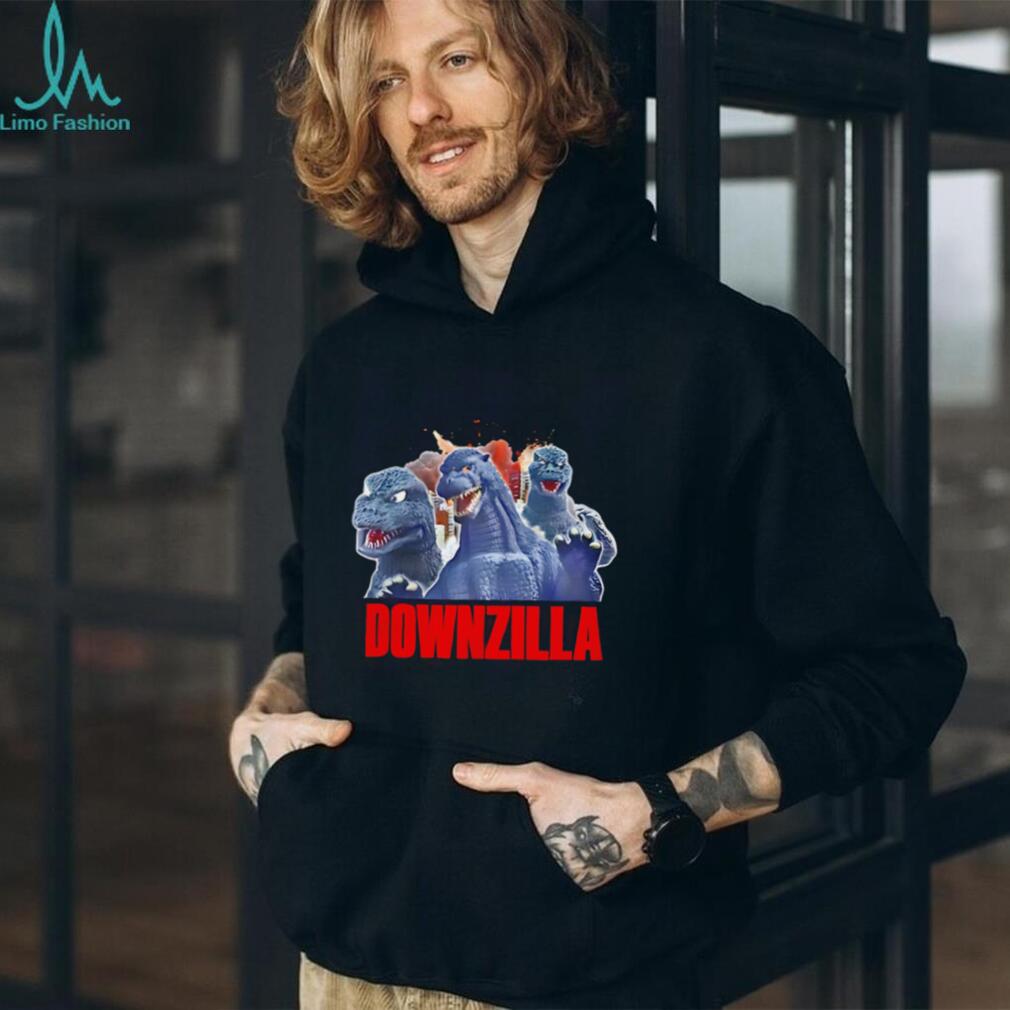 Godzilla downzilla down graphic shirt