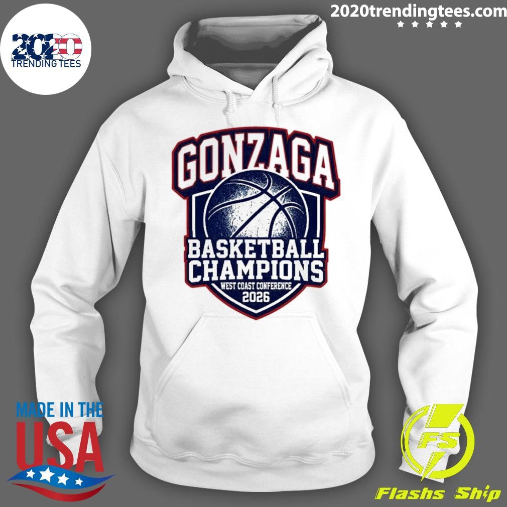 Gonzaga Bulldogs Basketball Champions West Coast Conference 2026 Shirt