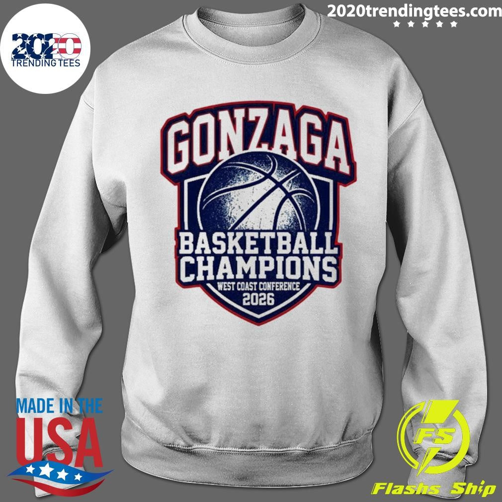 Gonzaga Bulldogs Basketball Champions West Coast Conference 2026 Shirt