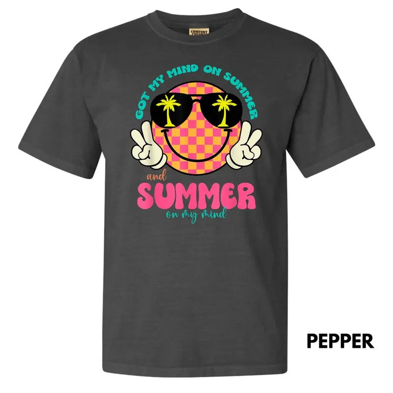Got Summer On My Mind Comfort Colors T-Shirt 'NLB' Hoodie, Sweatshirt | PodTeesHub.com