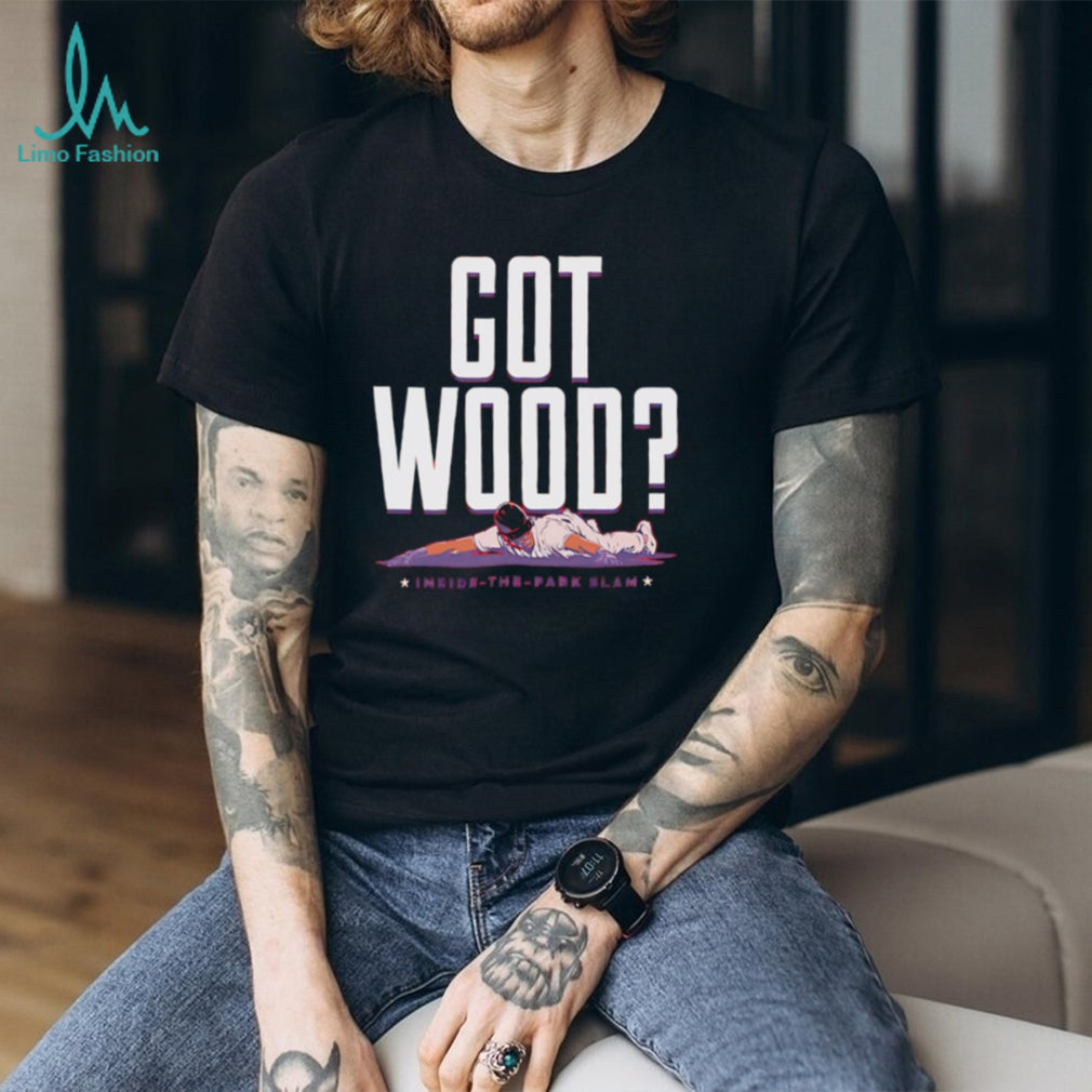 Got Wood Baseball Inside The Park Slam Funny Sports T Shirt