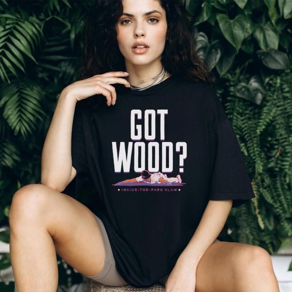 Got Wood Baseball Inside The Park Slam Funny Sports T Shirt