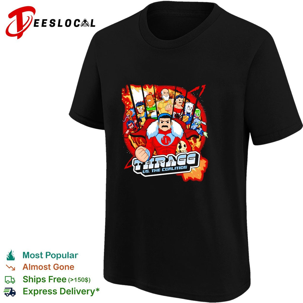 Grand Regent Thragg from Invincible in the style of Scott Pilgrim vs The World shirt