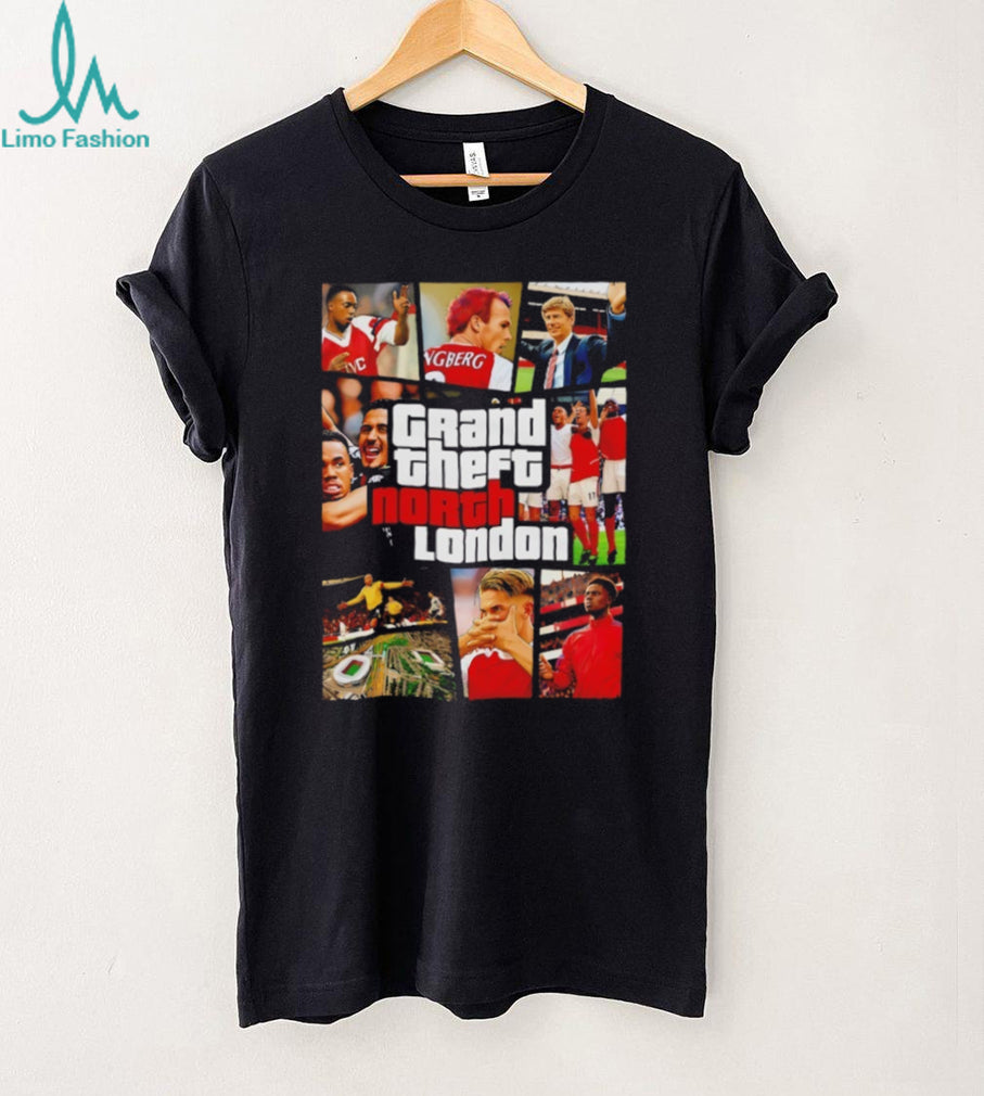 Grand Theft North London Arsenal Football Club Gaming Style T Shirt