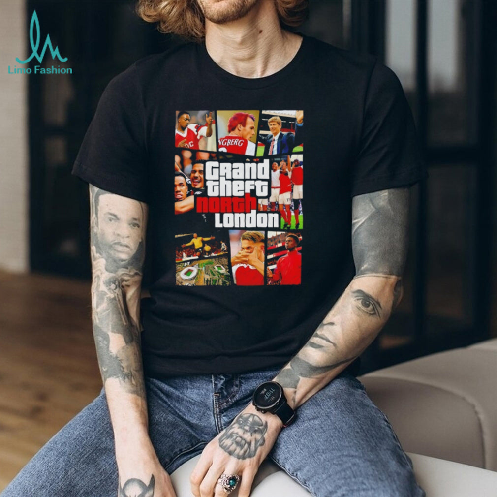 Grand Theft North London Arsenal Football Club Gaming Style T Shirt