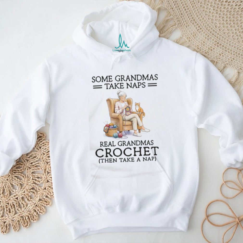 Grandma Crochet Nap Quote Senior Cat Lover Hobby T Shirt