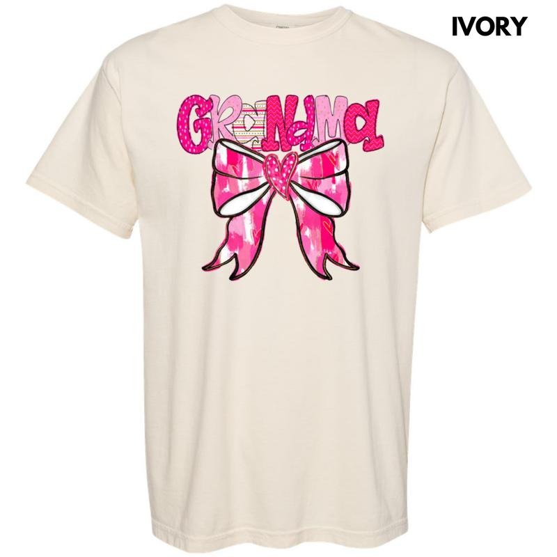 Grandma Valentine Coquette Comfort Colors T-Shirt Hoodie, Sweatshirt | PodTeesHub.com