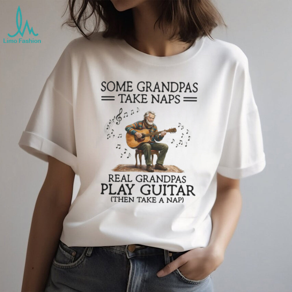 Grandpa Guitar Musician Nap Quote Music Hobby T Shirt