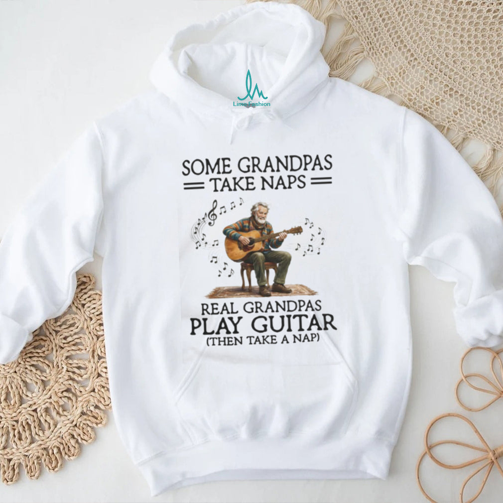 Grandpa Guitar Musician Nap Quote Music Hobby T Shirt