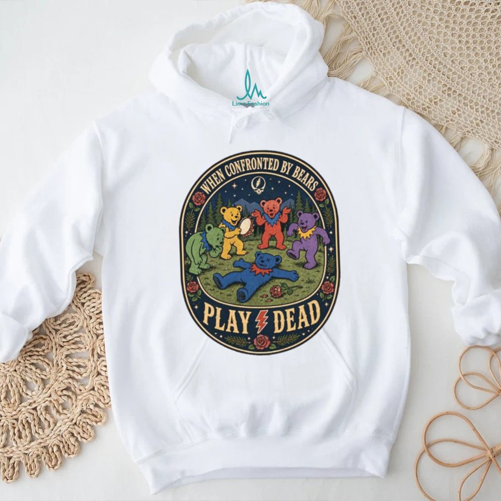 Grateful Dead Bears Play Dead Music Band Parody Graphic T Shirt