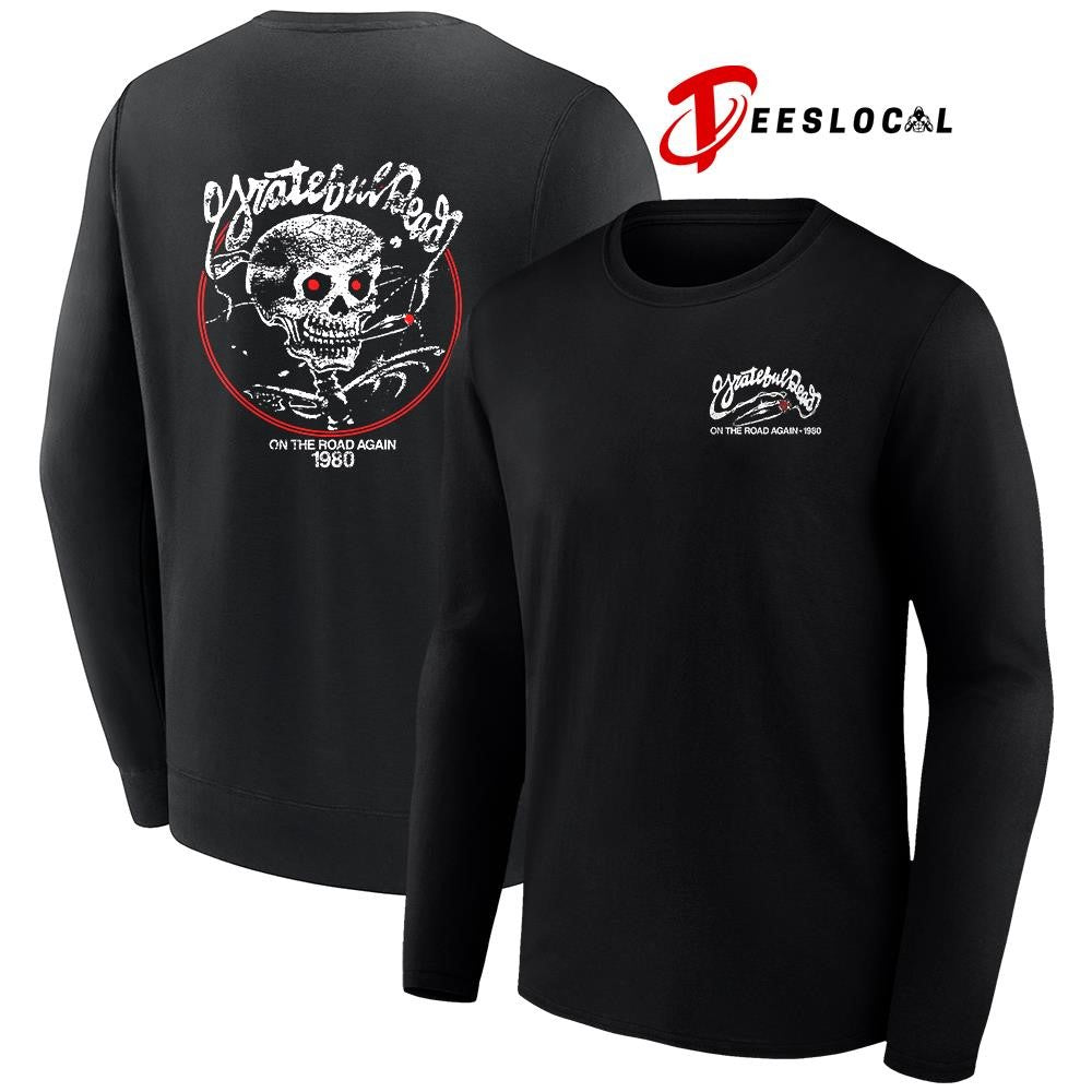 Grateful Dead on the road again skeleton shirt