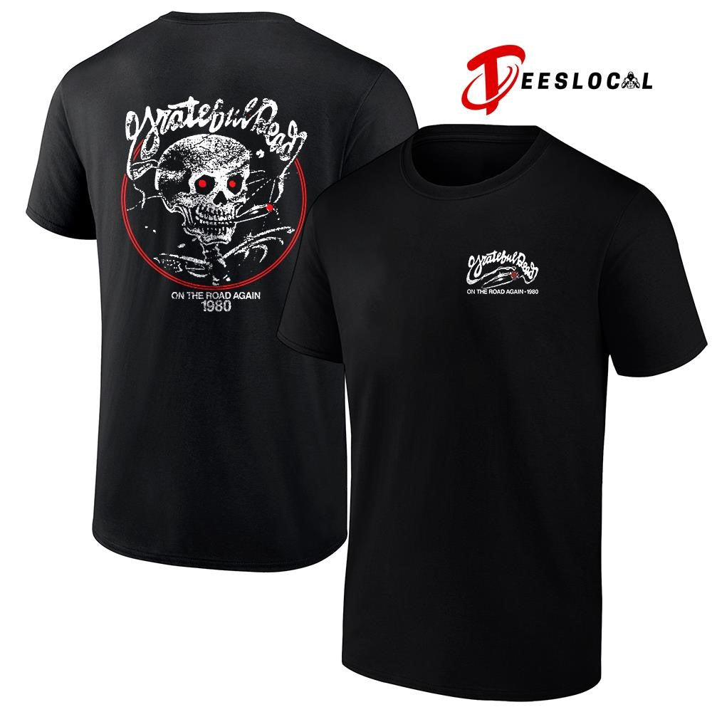 Grateful Dead on the road again skeleton shirt