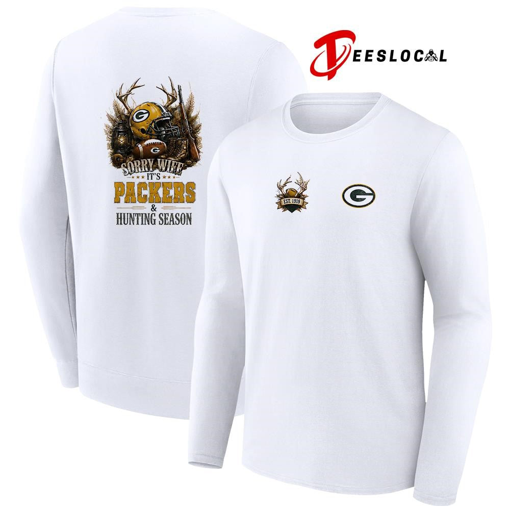 Green Bay Packers sorry wife it’s hunting season deer shirt