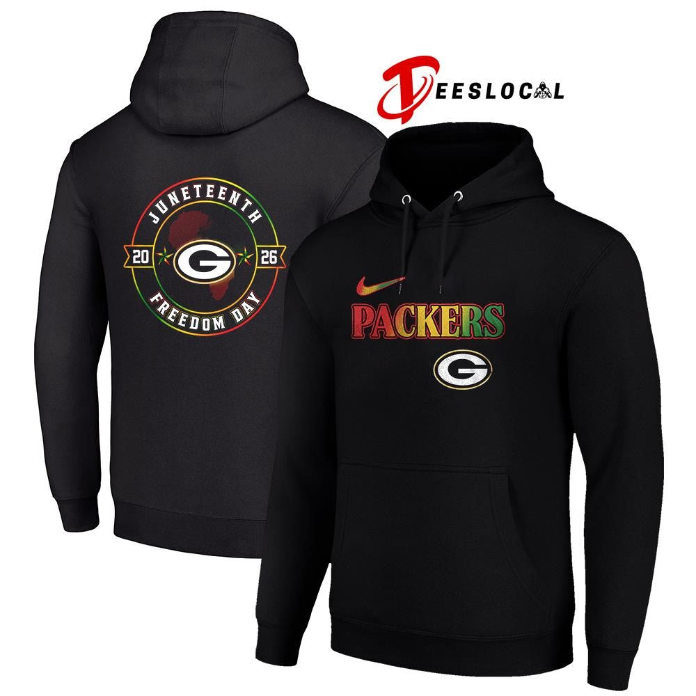 Green Bay Packers x Juneteenth Strong freedom day logo shirt