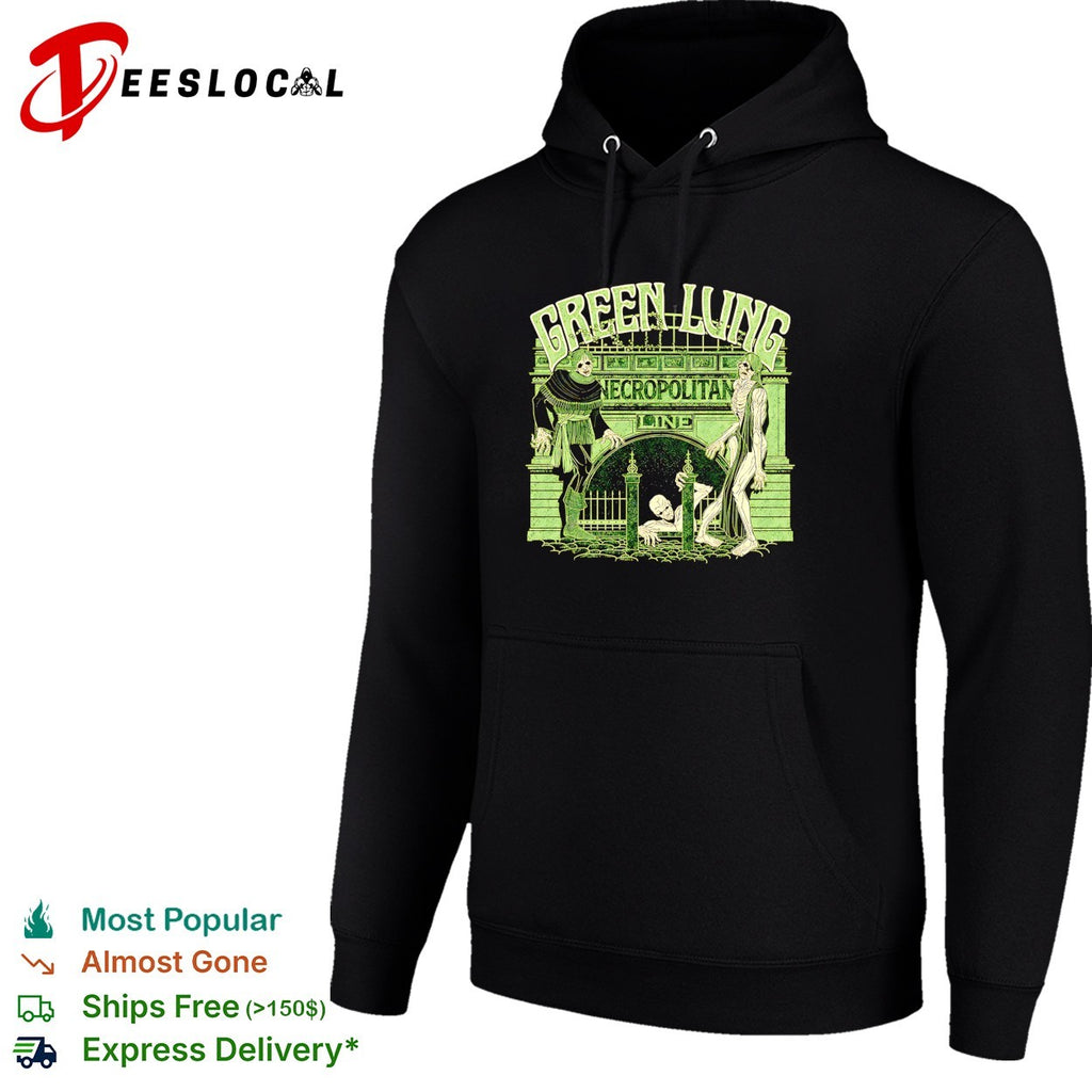 Green Lung Necropolitan Line zombies emerging from gate shirt