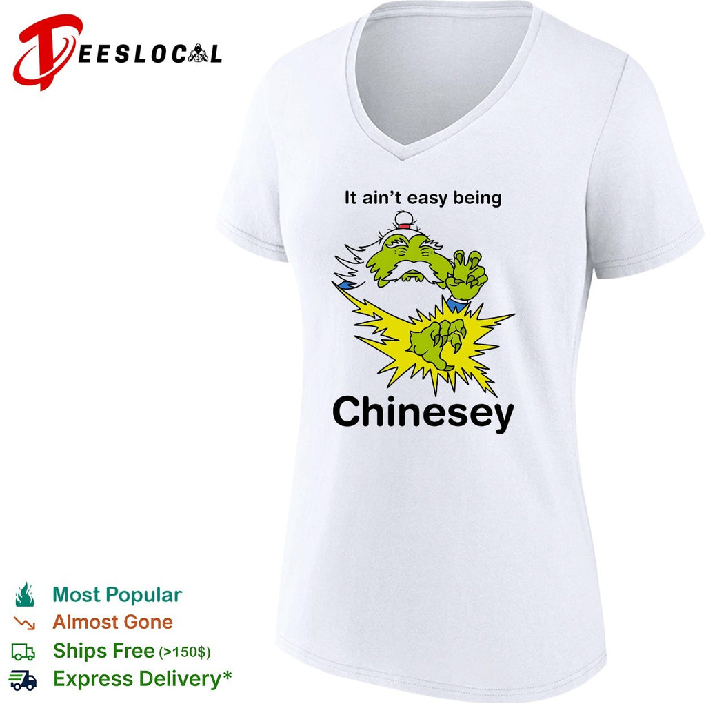 Green creature doing martial arts it ain’t easy being Chinesey shirt