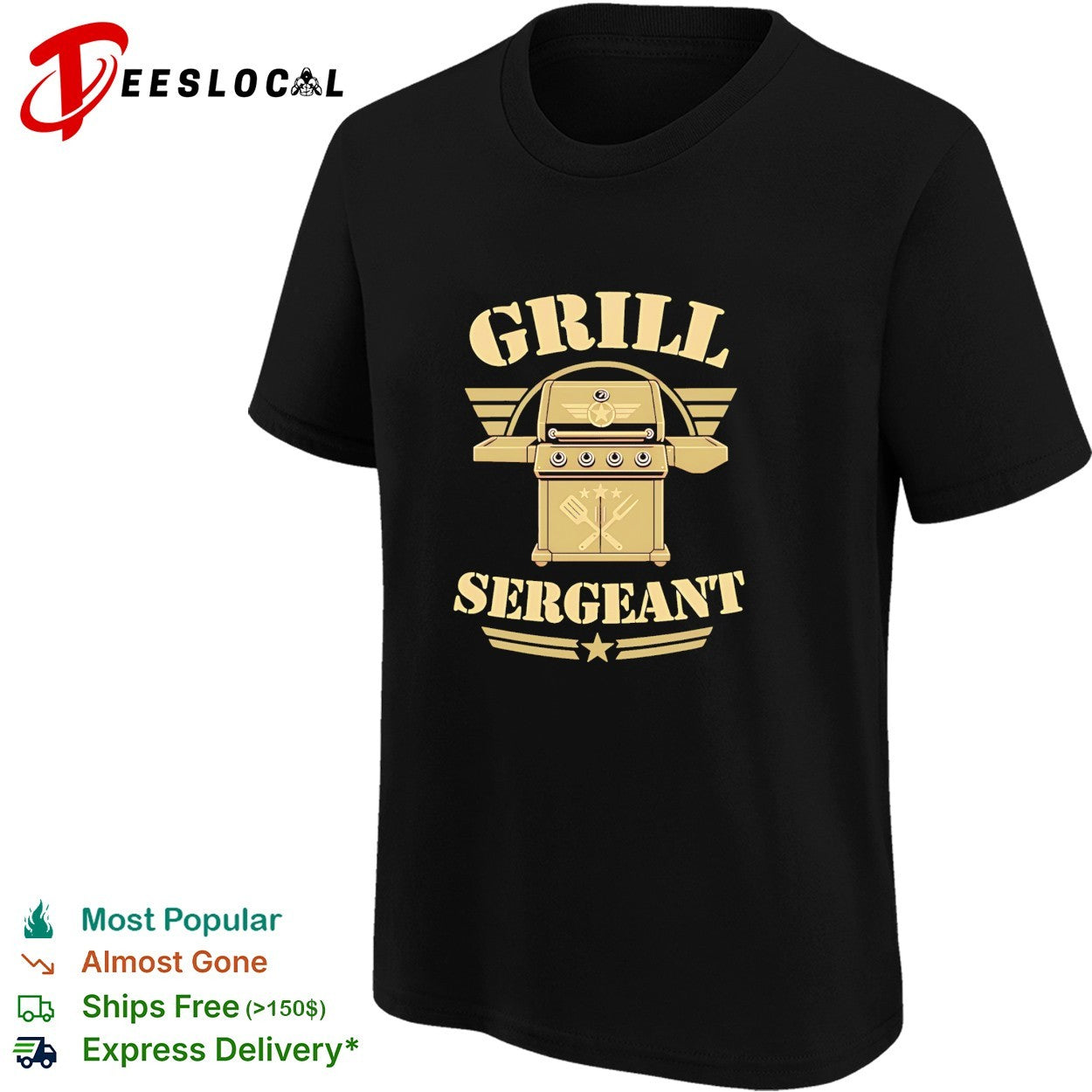 Grill Sergeant Barbecue Grilling Bbq Chef vintage shirt
