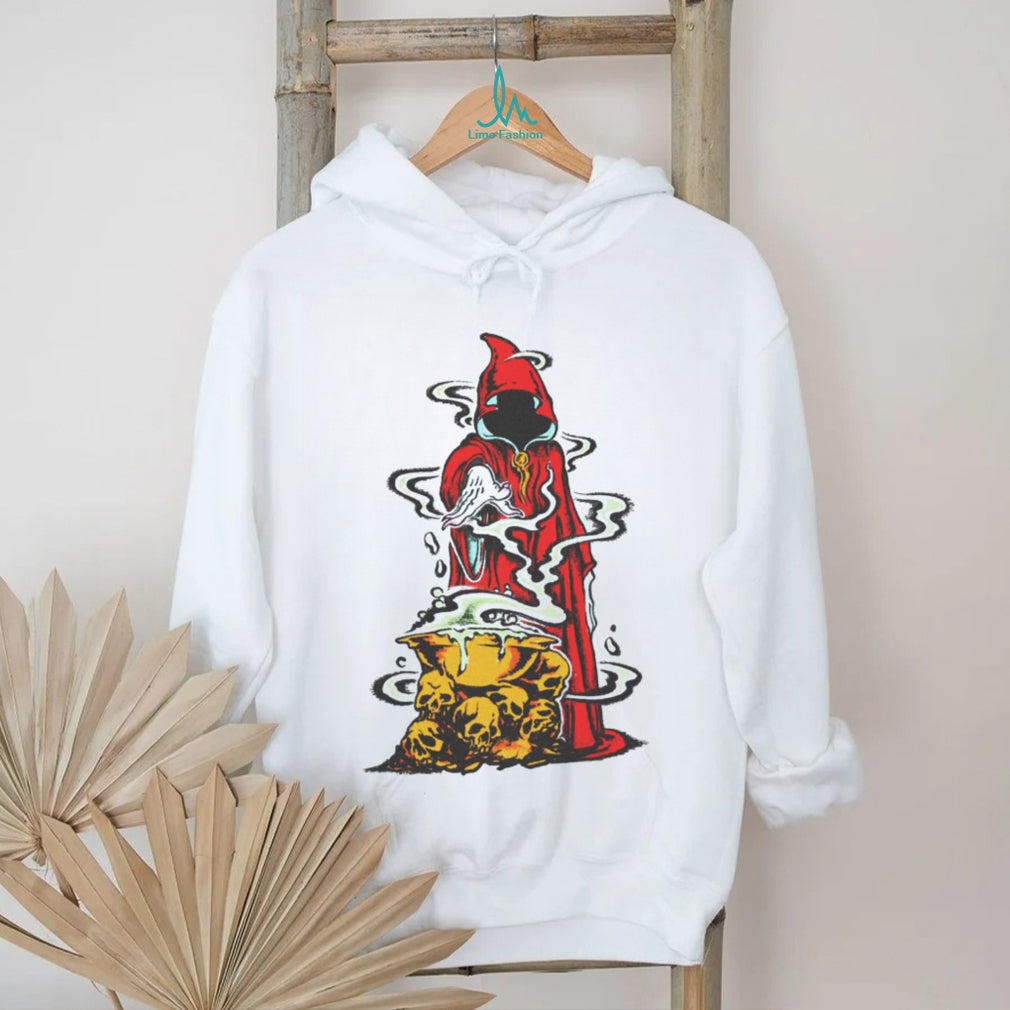 Grim Reaper Skull Cauldron Magic Gothic Aesthetic T Shirt