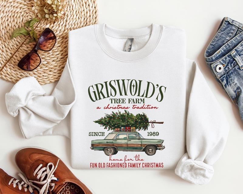 Grisworld Sweatshirt, Grisworld Christmas Tree Hoodie, Christmas Movie Sweatshirt, Family Christmas Hoodie, Christmas...