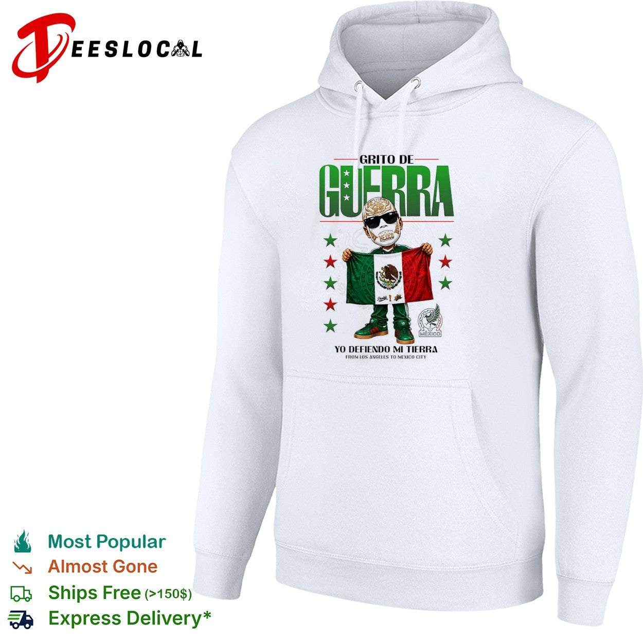 Grito de Guerra Yo Defiendo Mi Tierra From Los Angeles to Mexico City soccer shirt