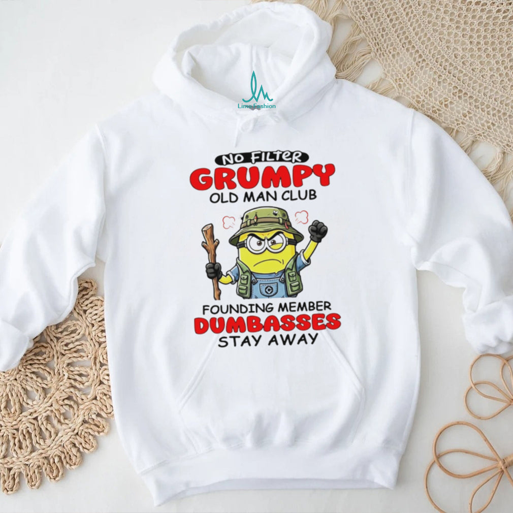 Grumpy Old Man Club Founding Member Minion Humor T Shirt