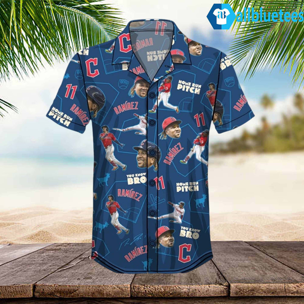 Guardians Jose Ramirez Camp Hawaiian Shirt Giveaway