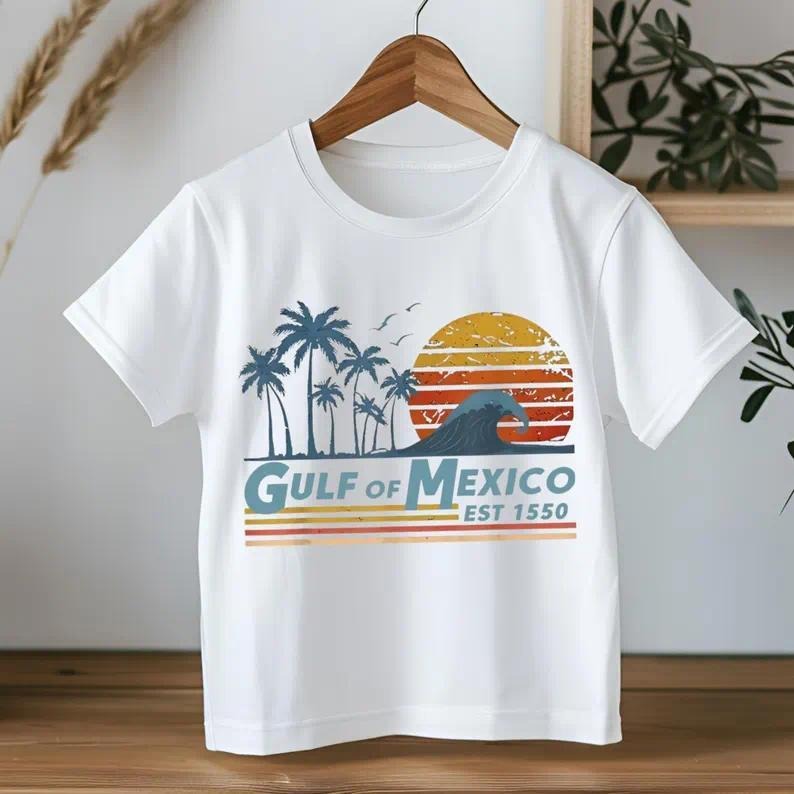 Gulf of Mexico Shirt Gulf Retro Coast Shirt Texas Alabama Mississippi Florida Beach Crewneck  Gift for Lover Gulf of ...