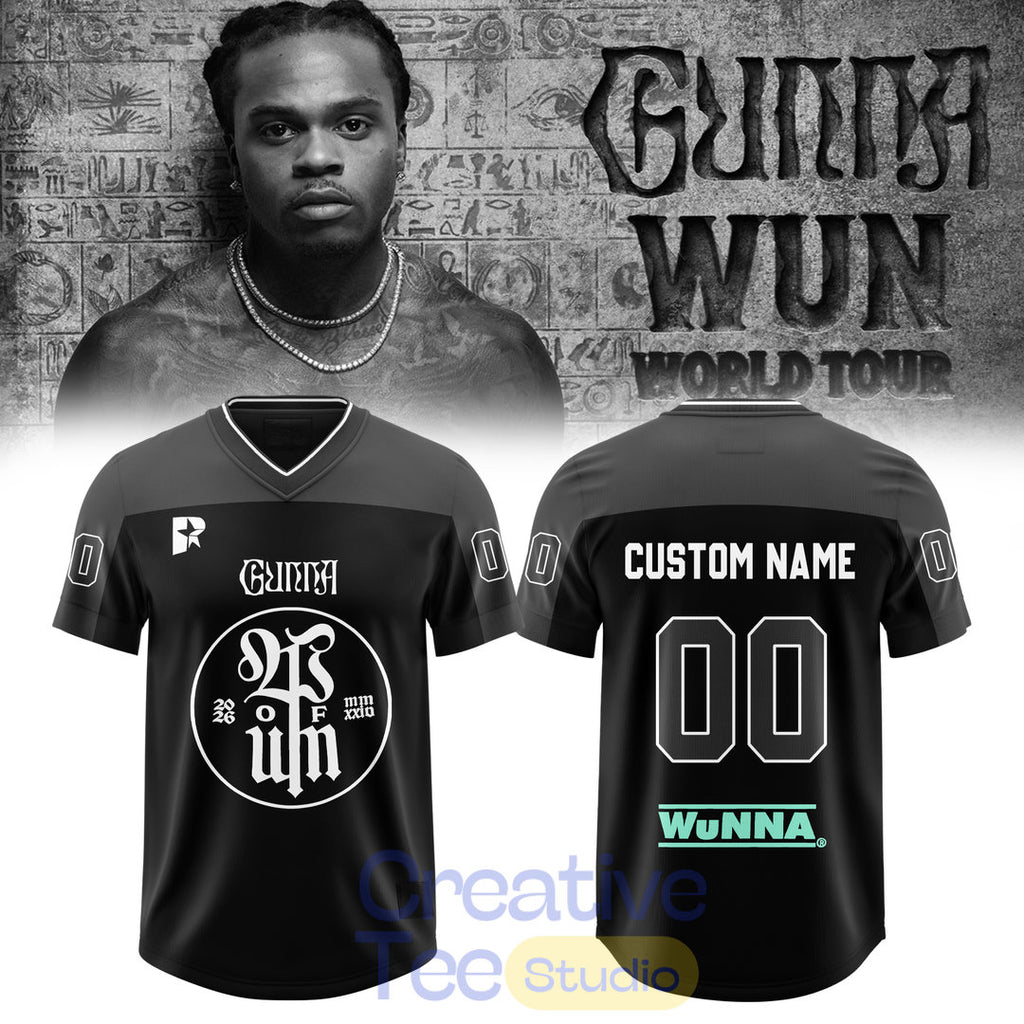 Gunna: Wun World Tour Custom Football Jersey