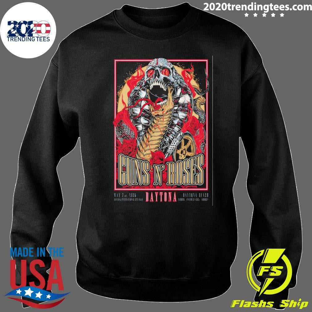 Guns N’ Roses In Daytona Beach FL On May 7 2026 Tour Shirt
