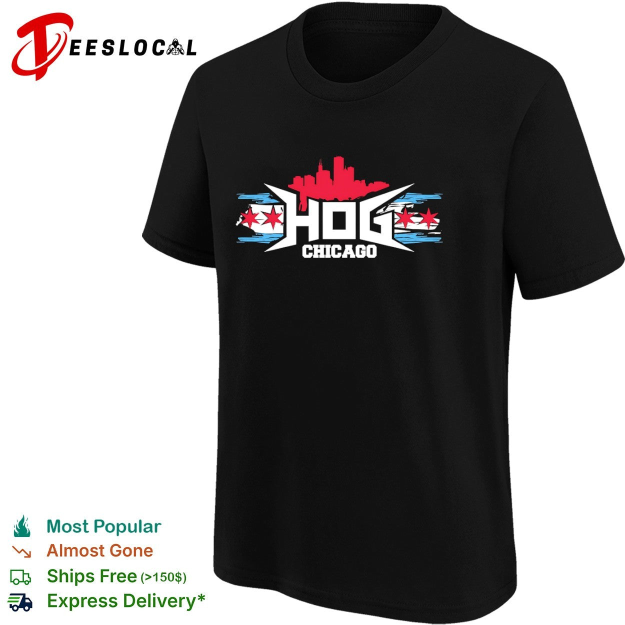 HOG Chicago Skyline Logo shirt
