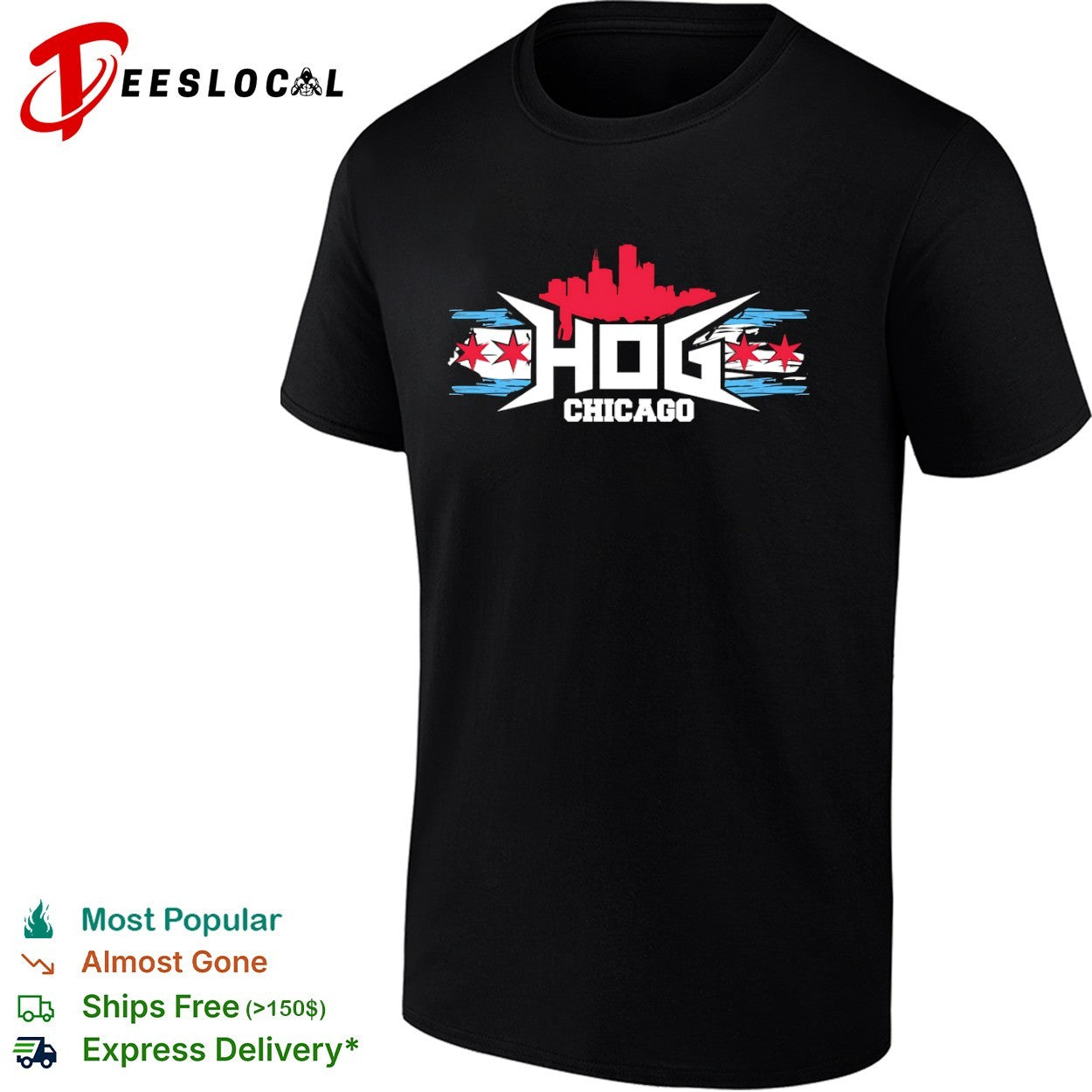 HOG Chicago Skyline Logo shirt