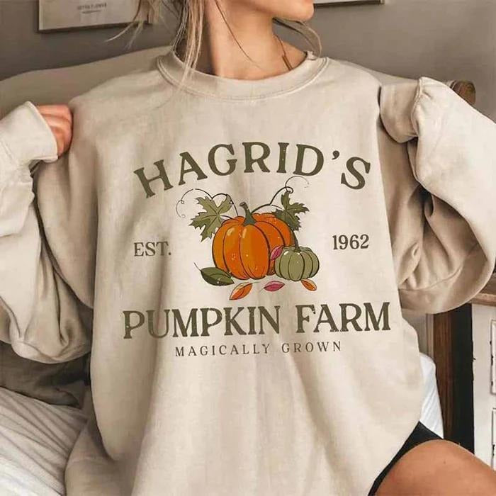 Hagrid's Pumpkin Patch Fall Sweatshirt, Pumpkin Patch Shirt, Fall Tee, HP Fan Gift, Halloween Tee, Fall Sweatshirt Hoodie
