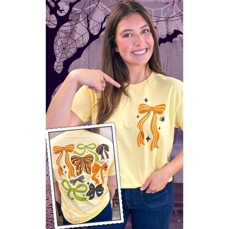 Halloween Bows Graphic T-Shirt Hoodie, Sweatshirt | PodTeesHub.com